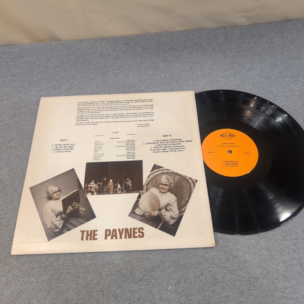The Paynes A Payne Family Tradition Signed Vinyl LP KMR Records Gospel 33260705 - Picture 7 of 7